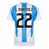 Argentina Lautaro Martinez #22 Hjemmebanetrøje Copa America 2024 Kortærmet